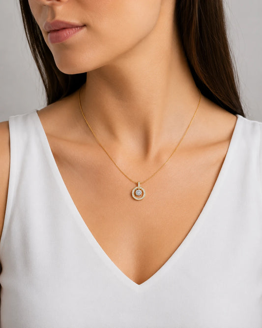 Swannah Celestial Halo Necklace