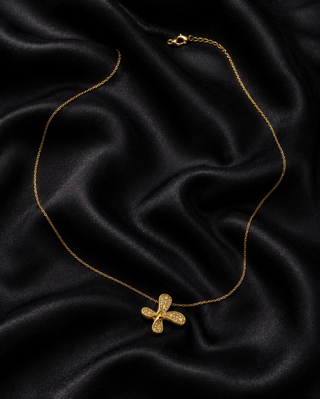 Swannah Golden Whirl Necklace