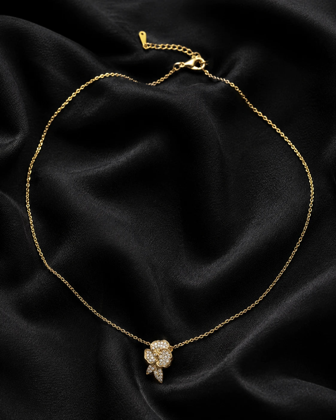 Swannah Crystal Bloom Necklace