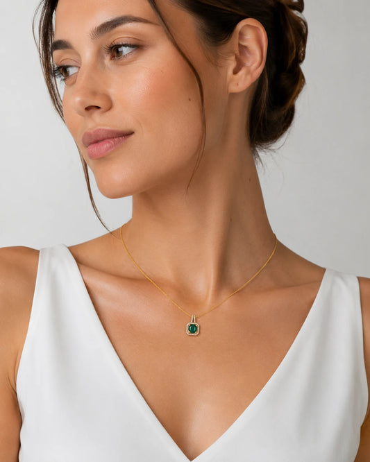 Swannah Emerald Radiance Necklace