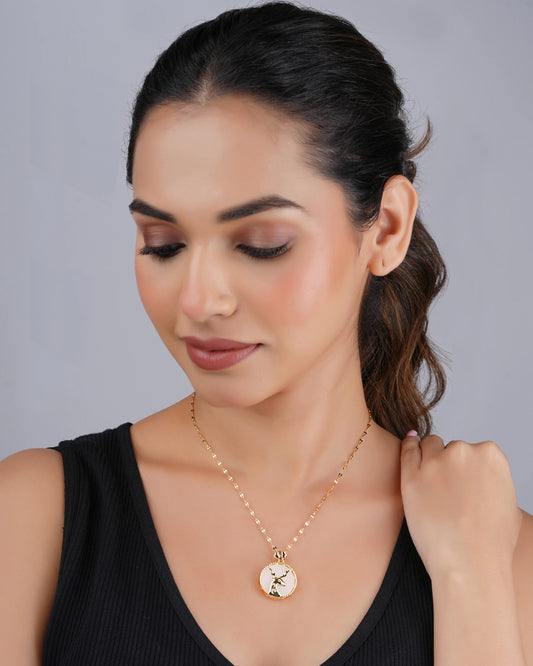 Swannah Deer Pendant Necklace