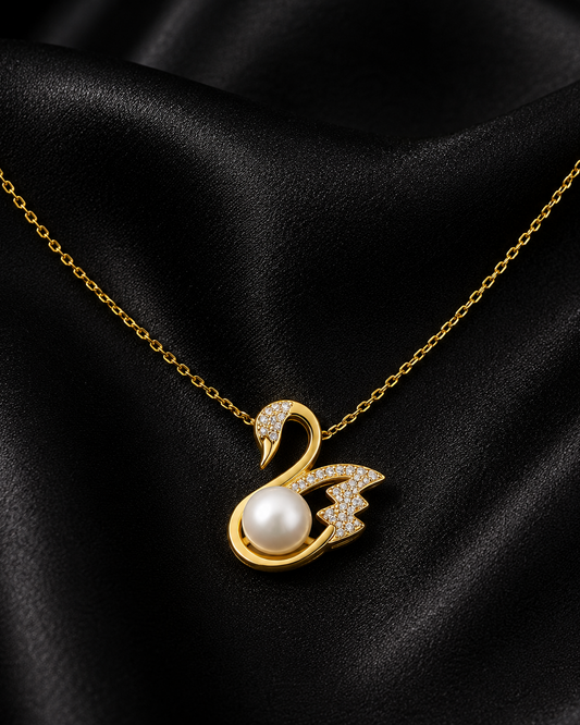 Swannah Swan Pearl Necklace
