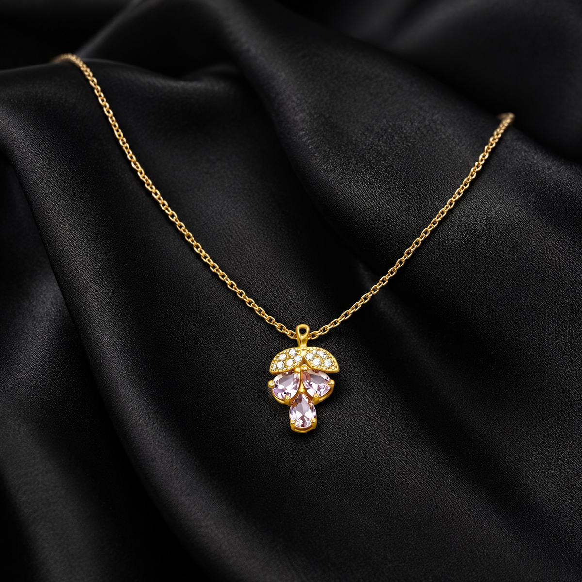 Swannah Blush Bloom Necklace