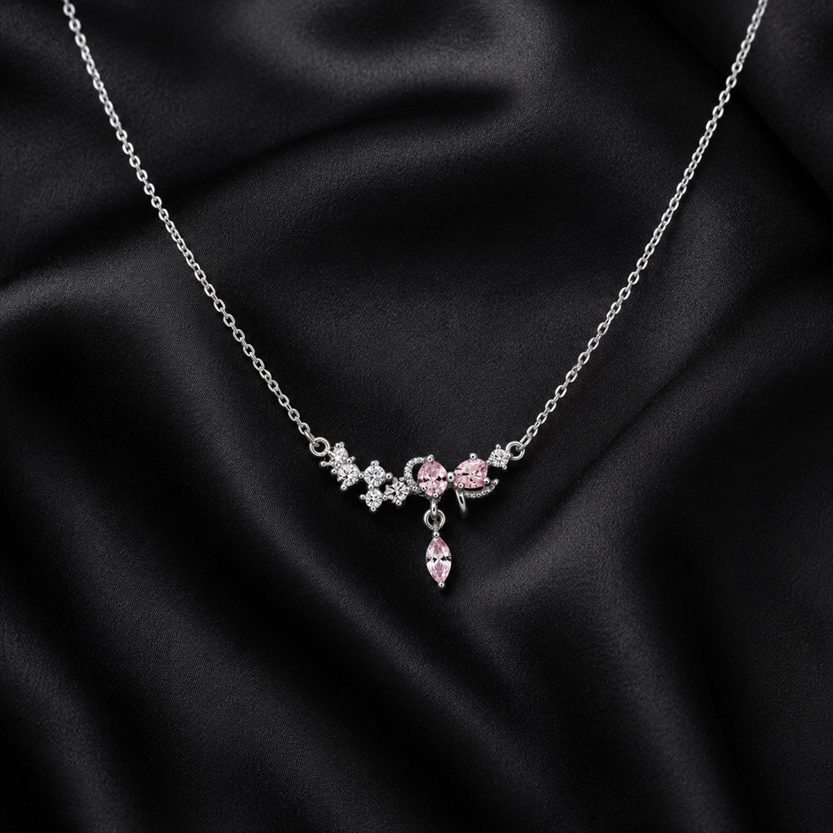 Swannah Pink Blossom Necklace