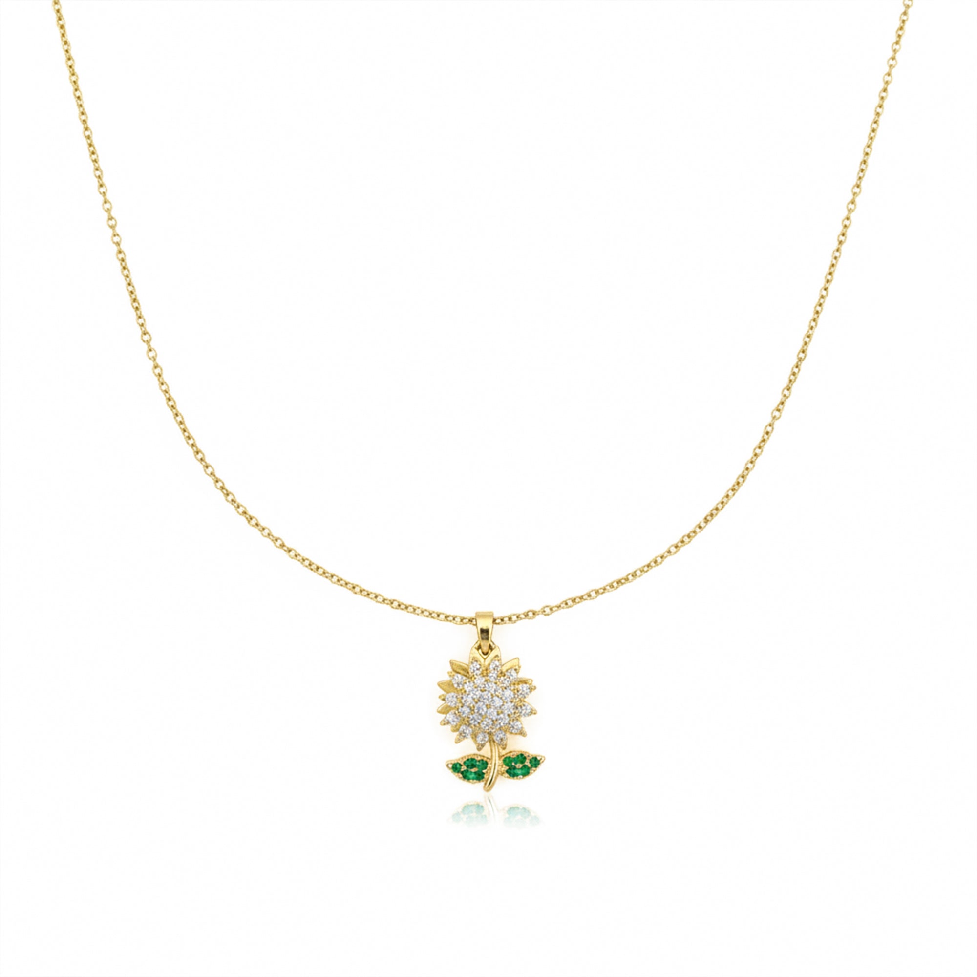 Swannah Sunflower Bloom Necklace