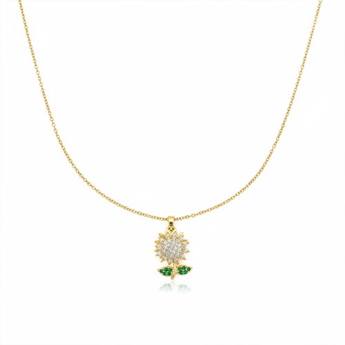 Swannah Sunflower Bloom Necklace
