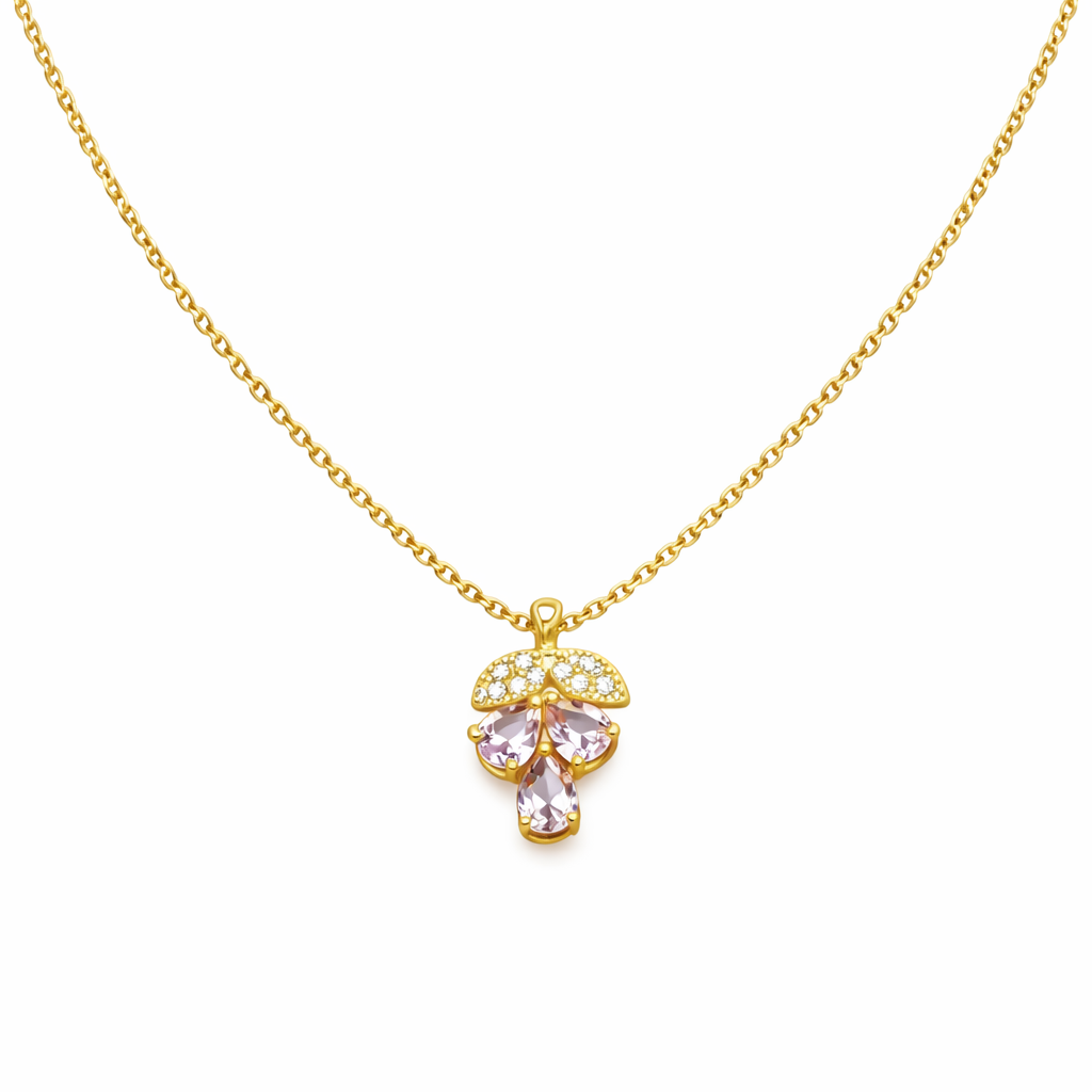 Swannah Blush Bloom Necklace