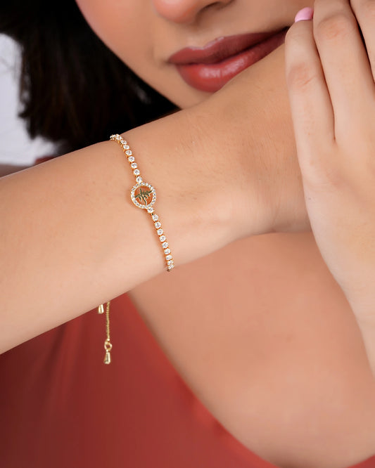 Swannah Crystal Charm Tennis Elegant Bracelet for Women