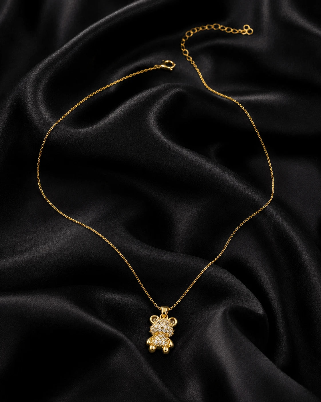 Swannah Teddy Bear Necklace