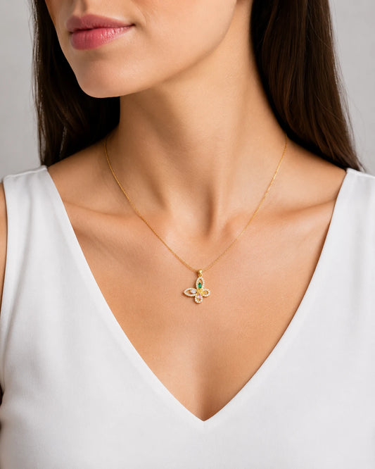 Swannah Flutter Butterfly Necklace