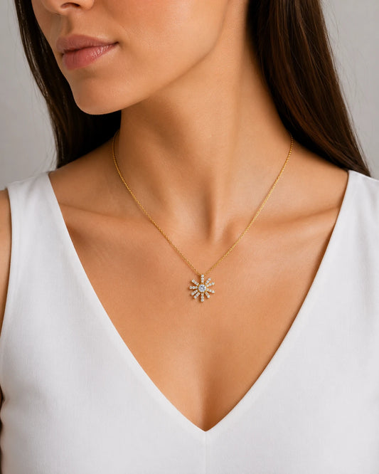 Swannah Celestial Starburst Necklace