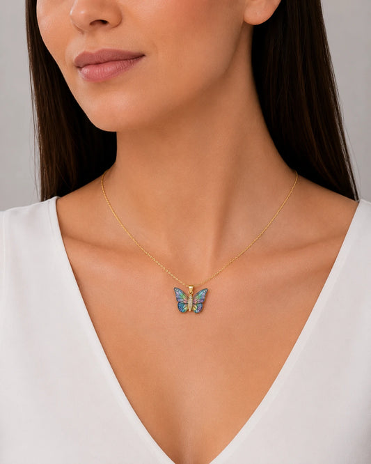 Swannah Aurora Butterfly Necklace