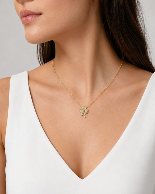 Swannah Crystal Bloom Necklace