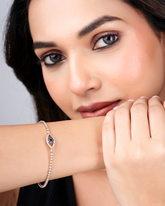 Swannah Evil Eye Tennis Crystal Bracelet for Women