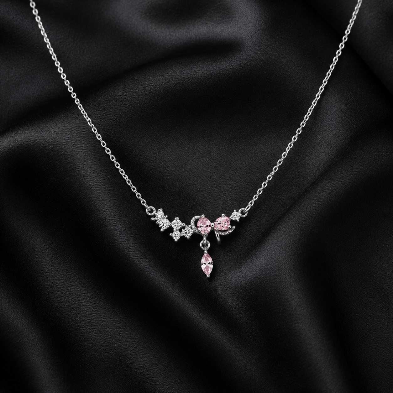 Swannah Pink Blossom Necklace