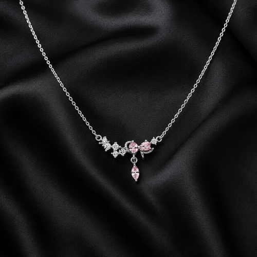 Swannah Pink Blossom Necklace