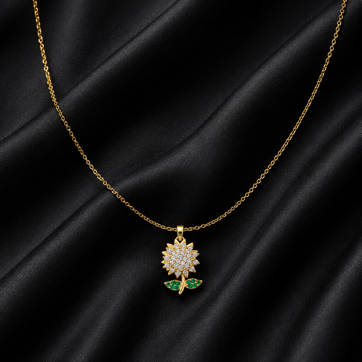 Swannah Sunflower Bloom Necklace