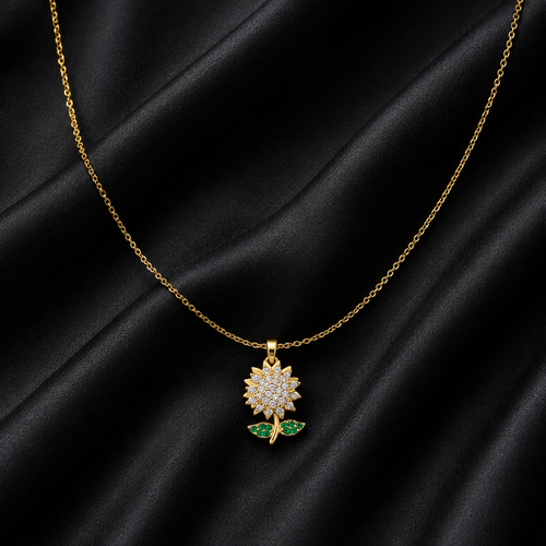Swannah Sunflower Bloom Necklace