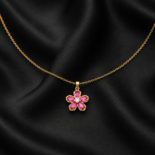 Swannah Pink Blossom Necklace