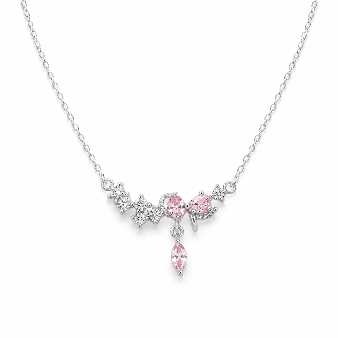 Swannah Pink Blossom Necklace
