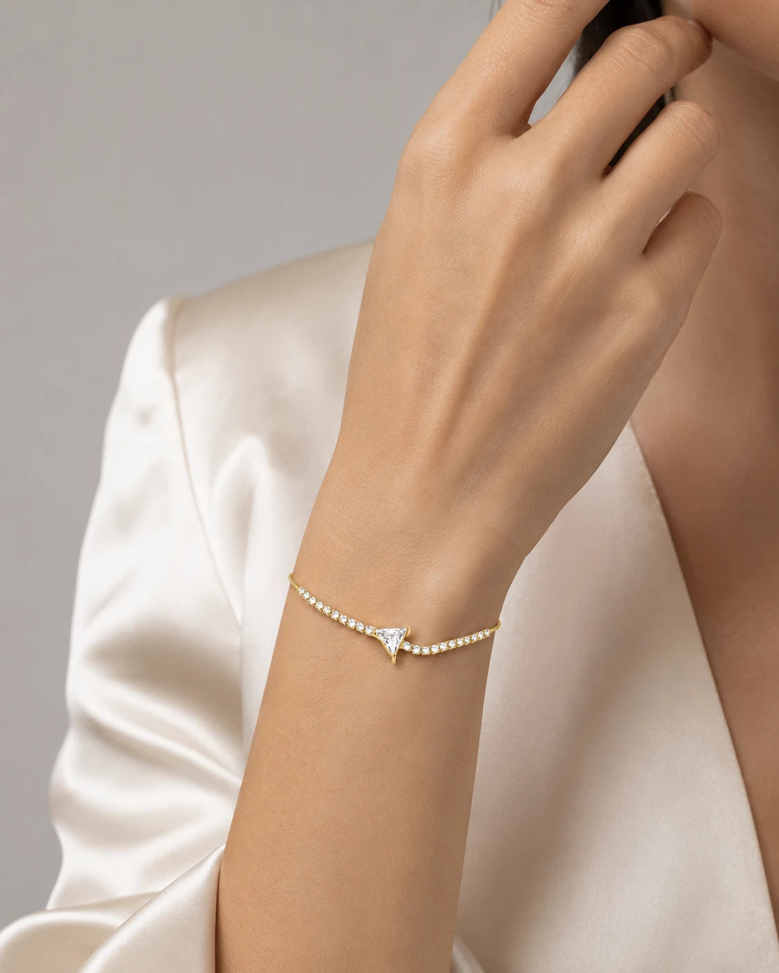 gold crystal bracelet