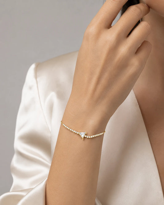 gold crystal bracelet