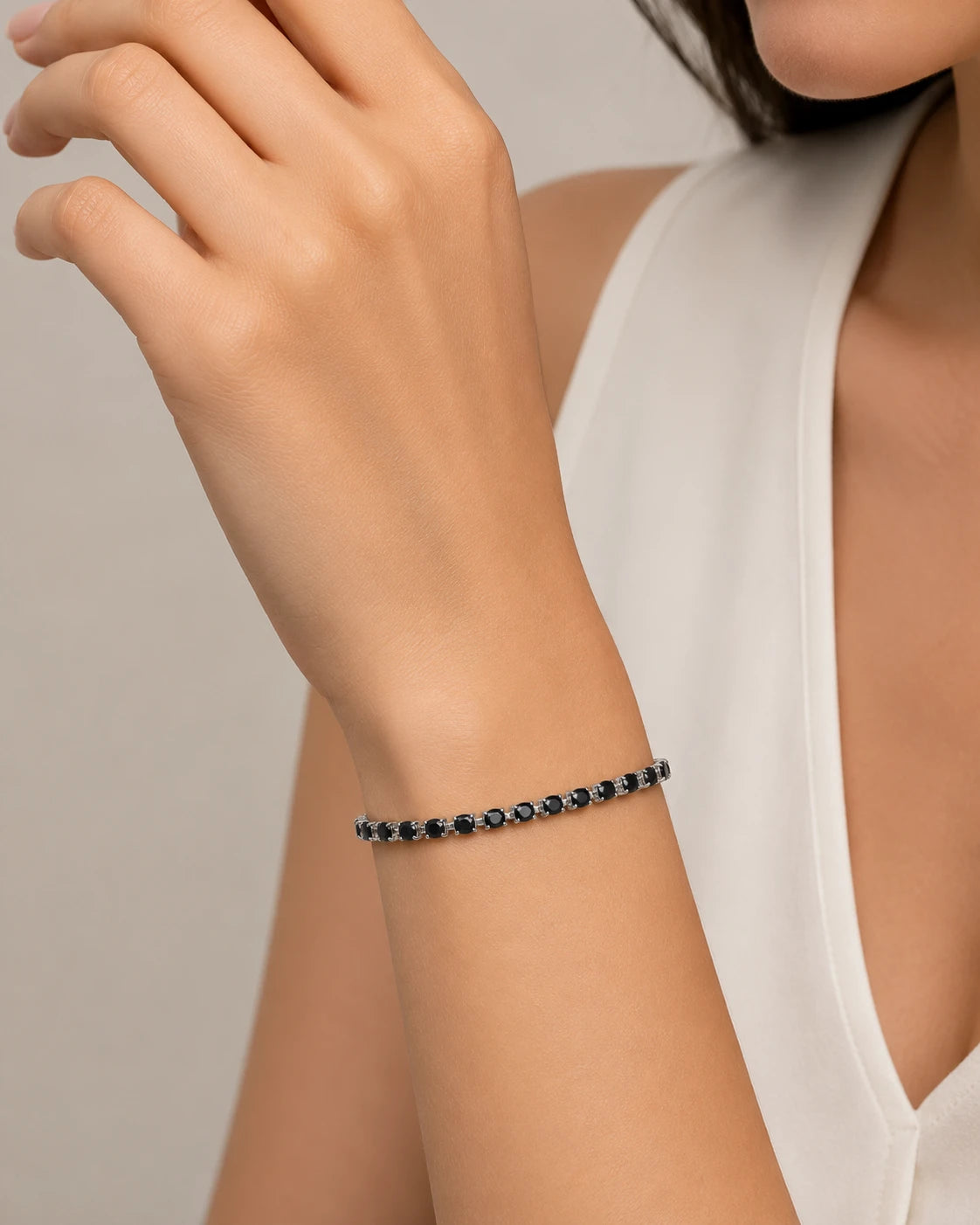 black crystal bracelet s