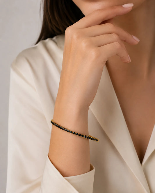black gold  crystal bracelet