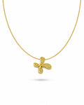 crystal pendant abstract necklace