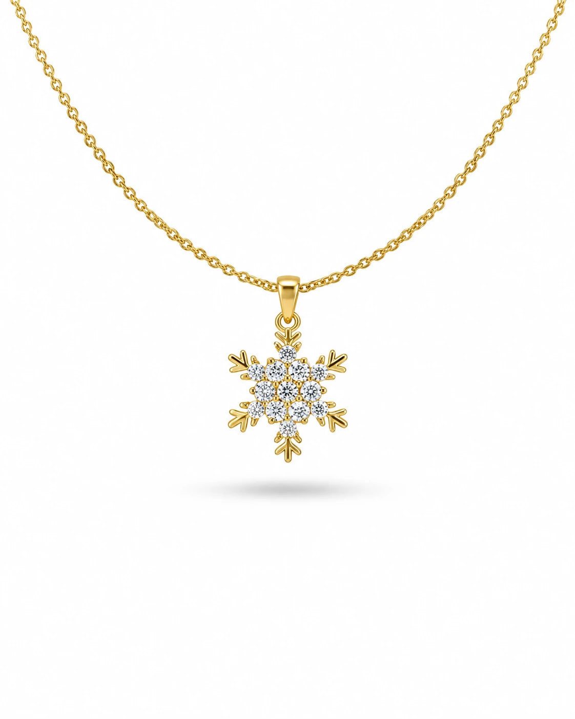 crystal snowflake snowflake necklace