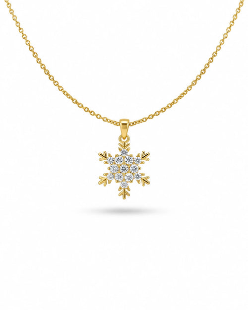 crystal snowflake snowflake necklace