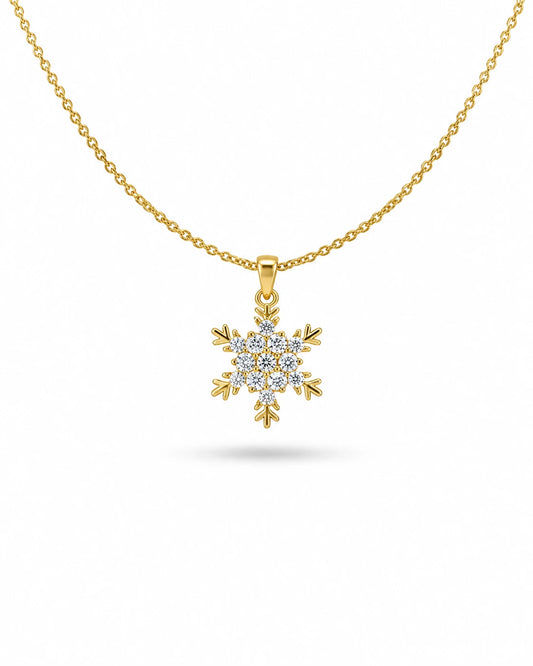 crystal snowflake snowflake necklace