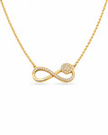 flower infinity necklace