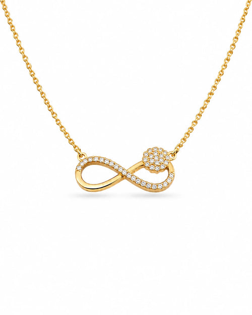 flower infinity necklace
