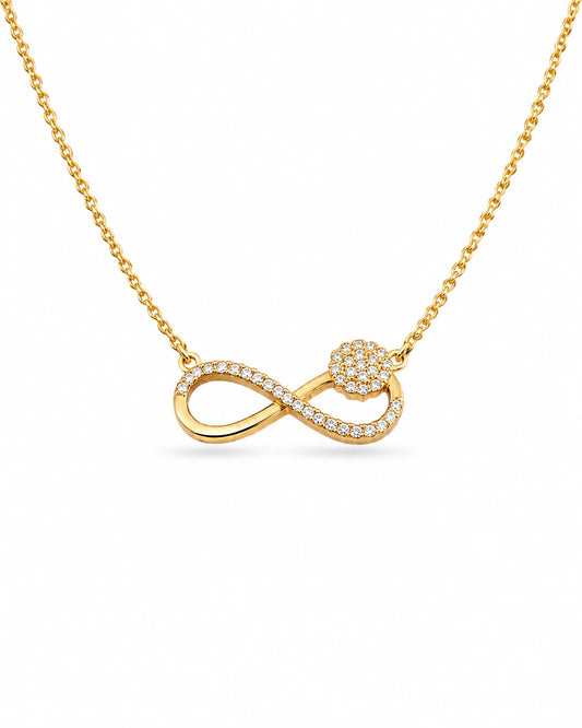 flower infinity necklace