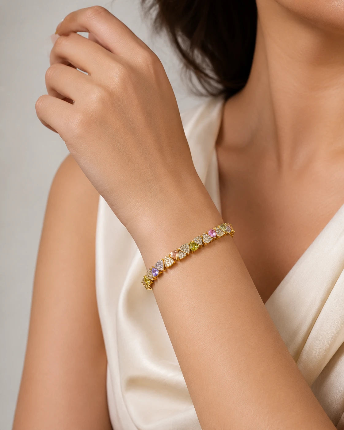 gold charm bracelet