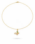 multicolor butterfly necklace