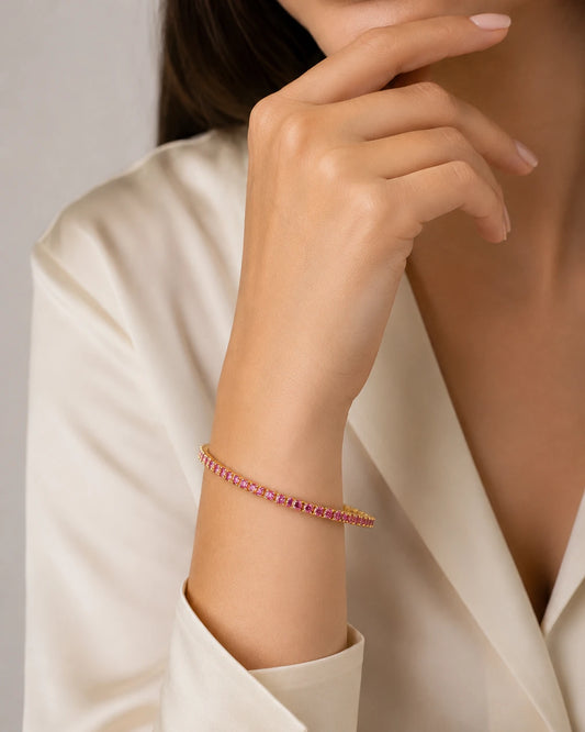 pink crystal bracelet