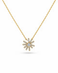 starburst crystal star necklace