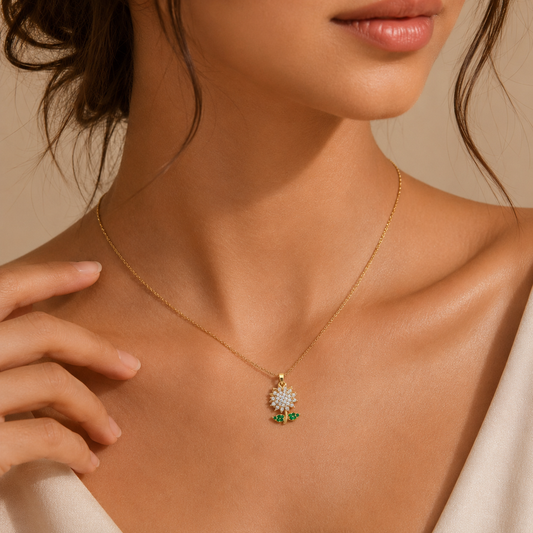 sunflower necklace swannah