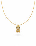 teddy bear pendant necklace
